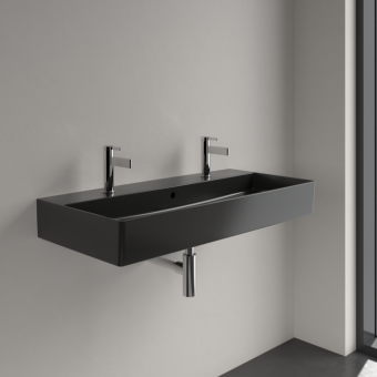 РАКОВИНА ПОДВЕСНАЯ 100Х47 VILLEROY&BOCH MEMENTO 2.0, EBONY (4A221LS5)