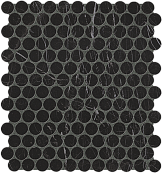 FAP ROMA DIAMOND NERO REALE ROUND GRES MOSAICO 29.5X32.5 FNJD