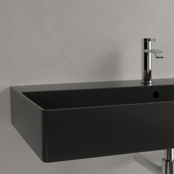 РАКОВИНА ПОДВЕСНАЯ 100Х47 VILLEROY&BOCH MEMENTO 2.0, EBONY (4A22A5S5)