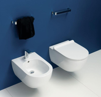 ПОДВЕСНОЙ БЕЗОБОДКОВЫЙ УНИТАЗ FLAMINIA APP GOCLEAN, LAVA GREY (AP118G)