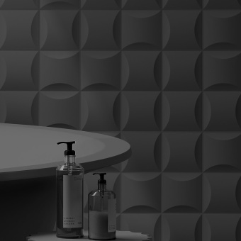 AVA/LA FABBRICA UP CUSCINO BLACK GLOSSY 192052 10X10X1,5
