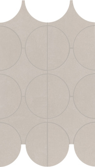MARAZZI CEMENTUM SAND MOSAICO CERCHI 23,8X41,4