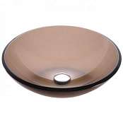 СТЕКЛЯННАЯ РАКОВИНА KRAUS CLEAR BROWN (GV-103-12MM)