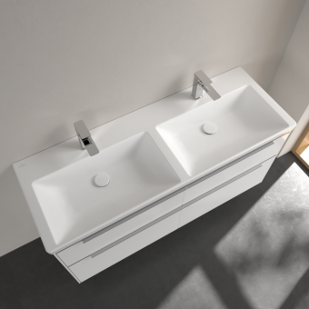 РАКОВИНА 130Х47,5 VILLEROY&BOCH SUBWAY 3.0, STONE WHITE (4A71D1RW)