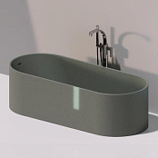 ВАННА ИЗ ИСКУССТВЕННОГО КАМНЯ ОТДЕЛЬНОСТОЯЩАЯ FLAMINIA OVAL 170Х70 СМ, LAVA GREY (OV170)