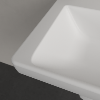 РАКОВИНА 55Х44 VILLEROY&BOCH SUBWAY 3.0, STONE WHITE (4A7058RW)