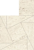 ATLAS CONCORDE MARVEL TRAVERTINE WHITE MOSAICO TESSELLATION MATTE 220X260