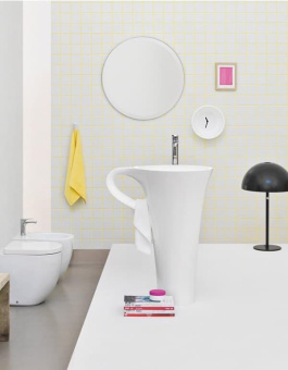 КАМЕННАЯ РАКОВИНА 70 СМ ARTCERAM CUP, WHITE (OSL004 01; 00)