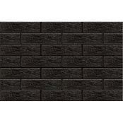 PARADYZ KLINKIER SCANDIANO NERO STRUKTURA ELEWACJA 24.5x6.6