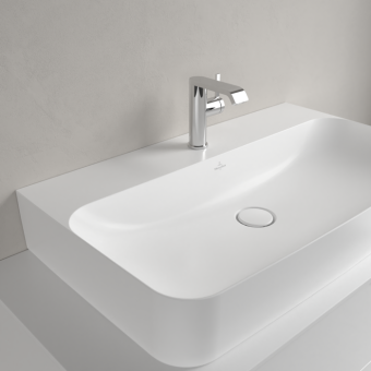 РАКОВИНА НАКЛАДНАЯ 80Х47 VILLEROY&BOCH FINION, STONE WHITE (41688CRW)