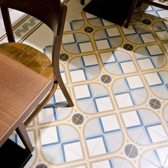 VIVES CERAMICA 1900 MONTANER AZUL 20X20X0,8