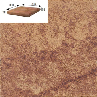 Керамогранит GRES ARAGON JASPER MARRON ESQUINA PZ555 33x33x1,8 из коллекции GRES ARAGON JASPER 