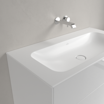 РАКОВИНА ВСТРАИВАЕМАЯ 100Х50 VILLEROY&BOCH FINION, STONE WHITE (4164A3RW)