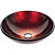 СТЕКЛЯННАЯ РАКОВИНА KRAUS IRRUPTION RED (GV-200-19MM)