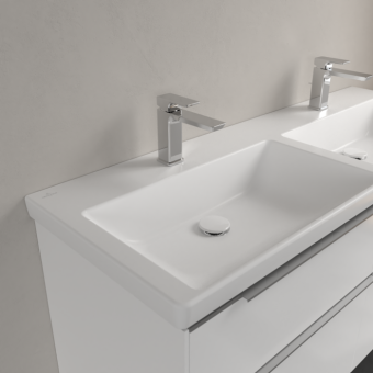 РАКОВИНА 130Х47,5 VILLEROY&BOCH SUBWAY 3.0, STONE WHITE (4A71D1RW)