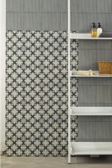 MUTINA AZULEJ TRAMA NERO 20X20