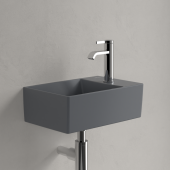 РАКОВИНА ПОДВЕСНАЯ 40Х26 VILLEROY&BOCH MEMENTO 2.0, GRAPHITE (43234GI4)