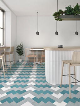 WOW ELLE FLOOR TEAL 18.5X18.5