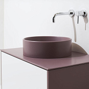 КЕРАМИЧЕСКАЯ РАКОВИНА 40 СМ SIMAS FOLIO, БОРДОВЫЙ МАТОВЫЙ (FO01-MATTE PRUGNA)
