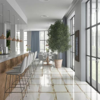 LAND PORCELANICO LOOKBACK WHITE LAPPATO 89,4X89,4