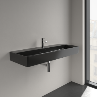 РАКОВИНА ПОДВЕСНАЯ 120Х47 VILLEROY&BOCH MEMENTO 2.0, EBONY (4A22C2S5)