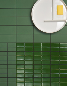 MUTINA DIN DARK GREEN GLOSSY 15X15