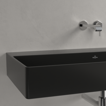 РАКОВИНА ПОДВЕСНАЯ 100Х47 VILLEROY&BOCH MEMENTO 2.0, EBONY (4A221FS5)