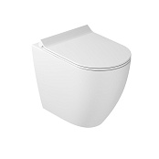 НАПОЛЬНЫЙ БЕЗОБОДКОВЫЙ УНИТАЗ GALASSIA DREAM С КРЫШКОЙ SOFT CLOSE, БЕЛЫЙ МАТОВЫЙ (7309MT+7314MT)