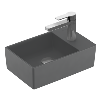 РАКОВИНА ПОДВЕСНАЯ 40Х26 VILLEROY&BOCH MEMENTO 2.0, GRAPHITE (43234GI4)