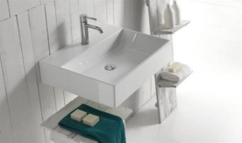 РАКОВИНА 60Х48 СМ GALASSIA PLUS DESIGN, БЕЛЫЙ (6102)