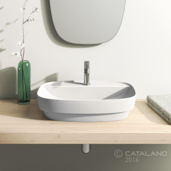 КЕРАМИЧЕСКАЯ РАКОВИНА 60 СМ CATALANO GREEN LUX, БЕЛАЯ МАТОВАЯ (160GRLXBM)
