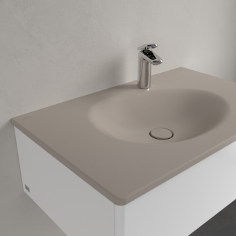 РАКОВИНА ВСТРАИВАЕМАЯ 80Х50 VILLEROY&BOCH ANTAO, ALMOND (4A7581AM)