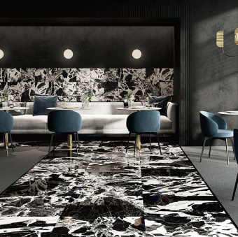 FIORANESE PRESTIGE BLACK ANTIQUE EFFECT R 0M3717R 74X148X1