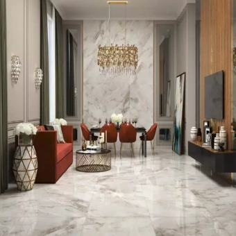 ALMERA CERAMICA-2 SUPREME KPG1890143 CLOUDY WHITE 90X180