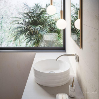 КЕРАМИЧЕСКАЯ РАКОВИНА D40 СМ CATALANO ZERO GLASSY, BIANCO SATINATO (140AZEBM)