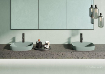 КЕРАМИЧЕСКАЯ РАКОВИНА 42 СМ CATALANO GREEN LUX, VERDE SATINATO (142GRLXNVS)