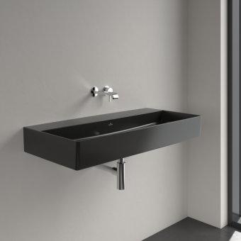 РАКОВИНА ПОДВЕСНАЯ 100Х47 VILLEROY&BOCH MEMENTO 2.0, EBONY (4A221FS5)