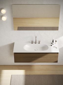 КЕРАМИЧЕСКАЯ РАКОВИНА 125Х50 СМ CATALANO HORIZON, BIANCO SATINATO (1125HZBM)