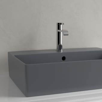 РАКОВИНА НАКЛАДНАЯ 60Х42 VILLEROY&BOCH MEMENTO 2.0, GRAPHITE (4A0760I4)