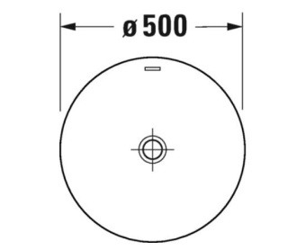 РАКОВИНА 50 СМ DURAVIT WHITE TULIP, БЕЛЫЙ (2702500070)