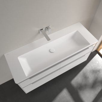 РАКОВИНА 130Х47 VILLEROY&BOCH SUBWAY 3.0, STONE WHITE (4A70D3RW)