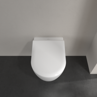 ПОДВЕСНОЙ БЕЗОБОДКОВЫЙ УНИТАЗ VILLEROY&BOCH AVENTO, WHITE ALPIN (5656RS01)