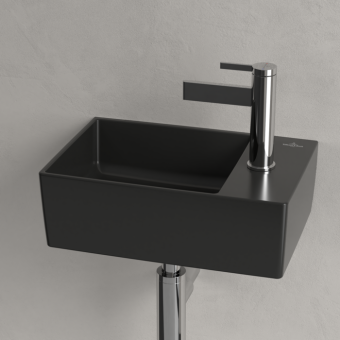 РАКОВИНА ПОДВЕСНАЯ 40Х26 VILLEROY&BOCH MEMENTO 2.0, EBONY (432340S5)