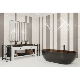 GOLDEN TILE METROTILES METROTILES ДЫМЧАТЫЙ 46В061 10X20