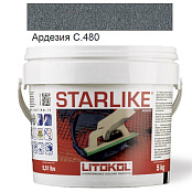 LITOKOL STARLIKE CLASSIC C.480 АРДЕЗИЯ 5 кг ЭПОКСИДНАЯ ЗАТИРКА STRARD0005