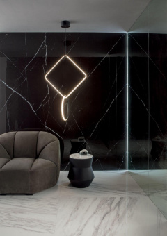 LEA CERAMICHE SLIMTECH DELIGHT MARQUINA NERO LEV 60X120