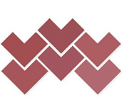 WOW ELLE FLOOR PLUM 18.5X18.5