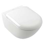 ПОДВЕСНОЙ БЕЗОБОДКОВЫЙ УНИТАЗ VILLEROY&BOCH ANTAO СО СМЫВОМ TWISTFLUSH, WHITE ALPIN CERAMICPLUS (4674T0R1)