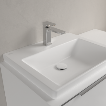 РАКОВИНА 60Х47 VILLEROY&BOCH SUBWAY 3.0, STONE WHITE (4A706LRW)