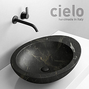 КЕРАМИЧЕСКАЯ РАКОВИНА 60 СМ CIELO LE GIARE, ЧЕРНЫЙ МРАМОР (LGLA60-NQ)